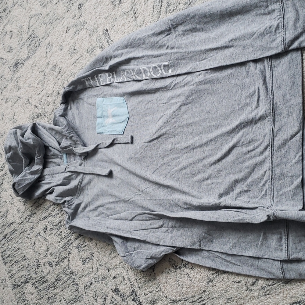 The Black Dog Hooded Long Sleeve Tee